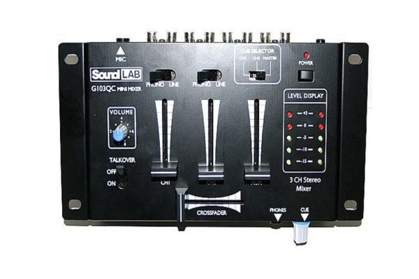 SoundLAB G103QC Mini Mixer with Crossfader
