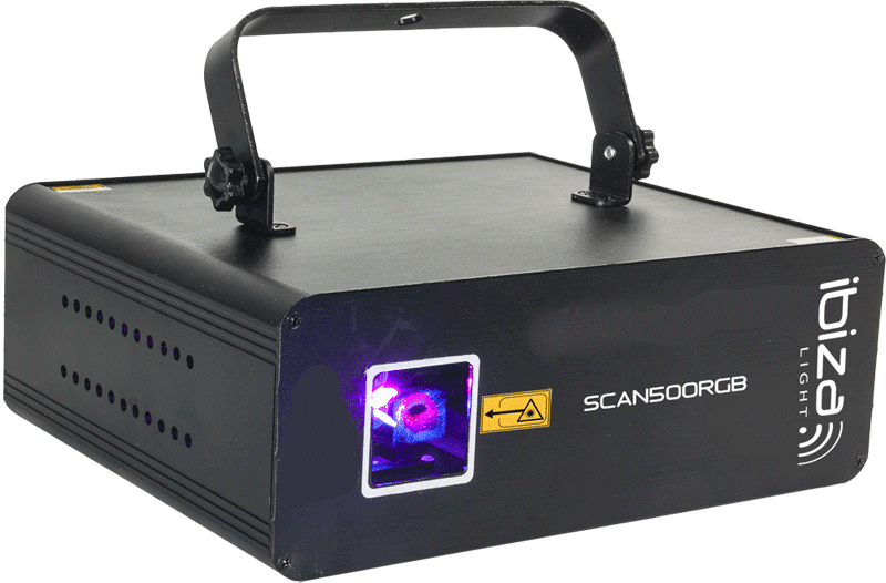 Ibiza Light Scan 500RGB Animation Laser 